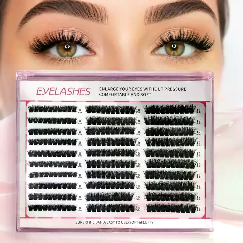 Eyelash Extension No 8 - 30줄 클러스터 속눈썹 연장 8-16mm 믹스