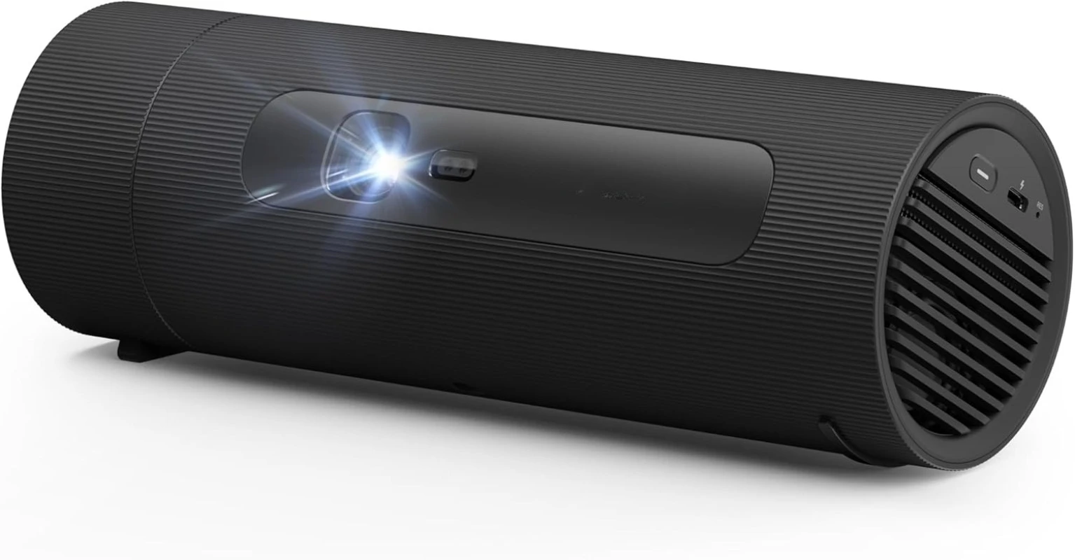 

2024 New Bottle Rotating Gimbal Projector, 4.5hrs Battery, Smart & Portable Outdoor Projector with TV, Lice