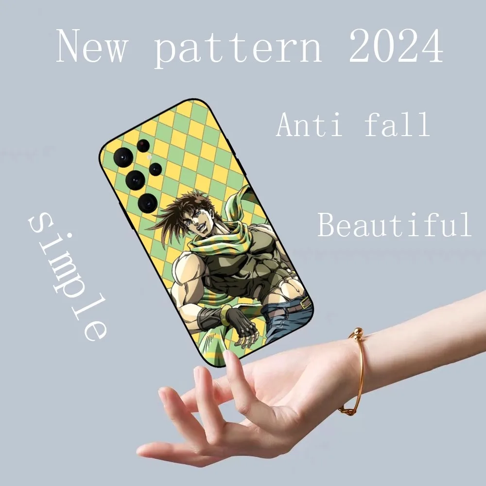 Anime JoJos Bizarres Adventures Phone Case for Samsung Galaxy S24 Ultra S22 S23 Ultra S21 S20 5G Protective Silicone TPU Funda