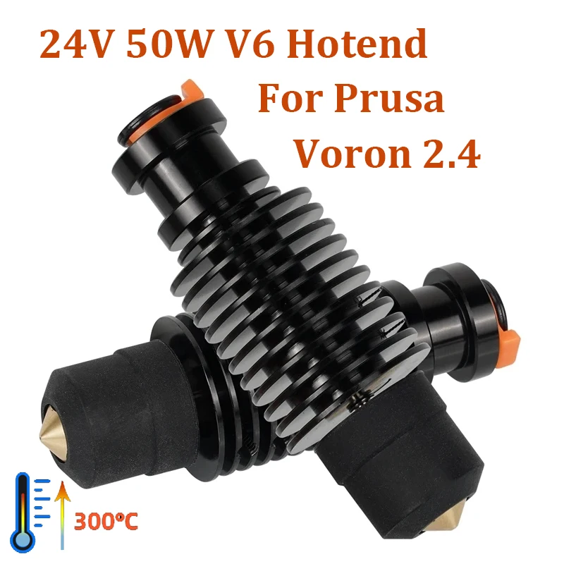 E3D V6 Hotend 24V 50W Ceramiczny rdzeń grzejny Głowica drukująca do drukarki 3D Voron 2.4 Prusa DDB Extruder Ender 3 CR10 MK3S J-head
