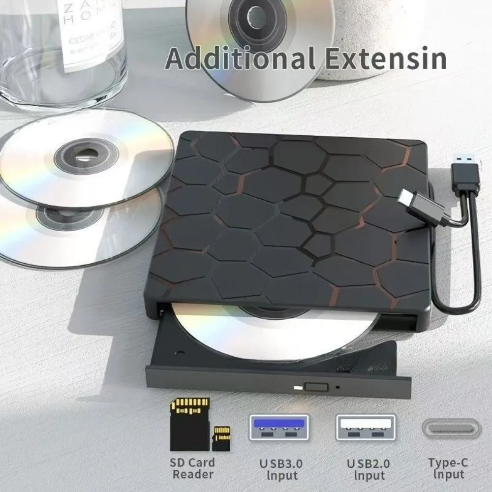 USB multi-function external optical drive card SD TF card function TypeC interface Blu-ray burner