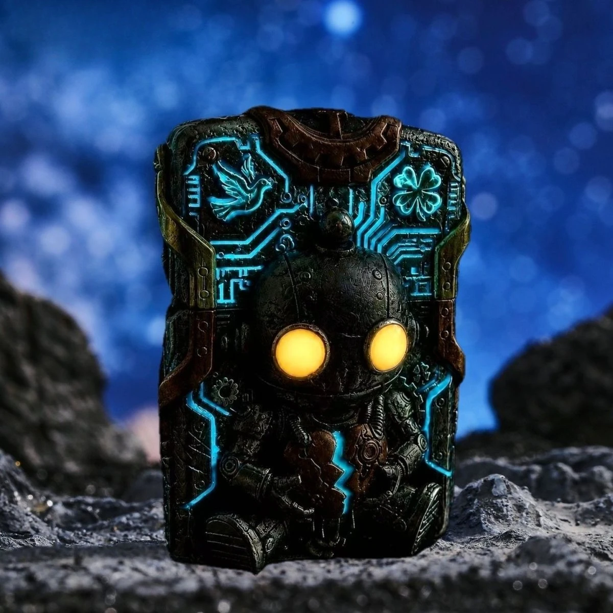 New Luminous Alien Fuel Lighter, Classic Windproof Grinding Wheel Lighter, Cigarette Accessories, Men's Gift