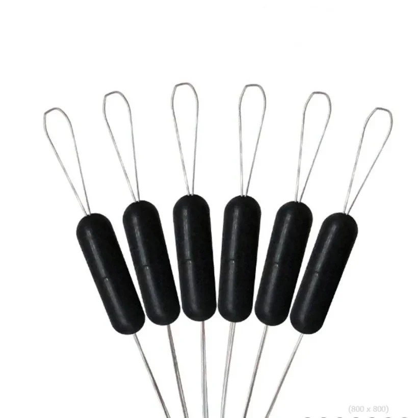 Tapón de silicona para sedal de pesca, 10 grupos (60 unidades), 0,4-8,0 #, flotador de frijol espacial, antihebra, Bobber flotador de pesca