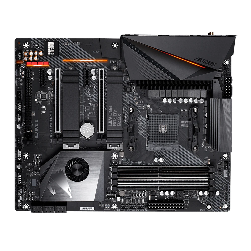 Imagem -04 - Gigabyte Amd X570 Aorus Pro Wifi Placa-mãe Suporte Ryzen 3950x Ryzen 5700 r5 5600 Cpu Ddr4 M.2 Nvme Pcie 4.0 Am4 Atx