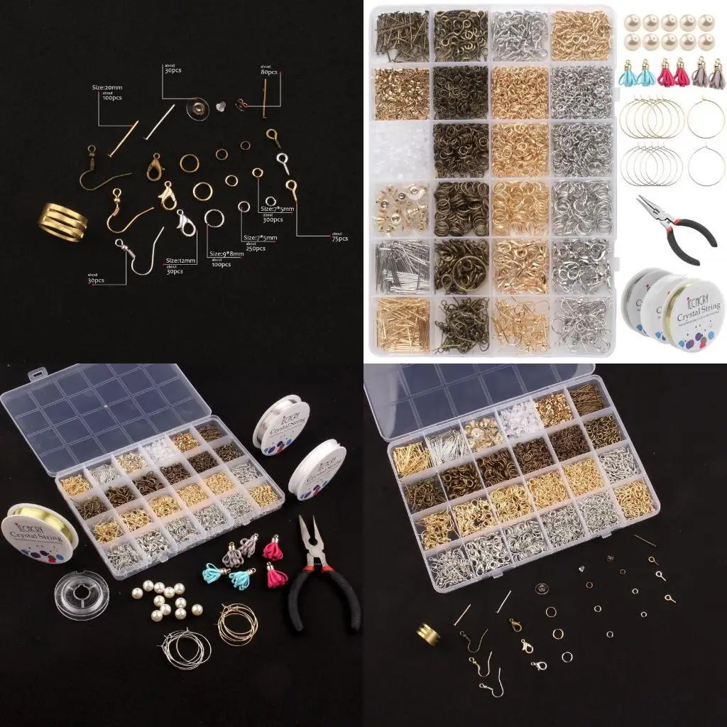 

A52E Jewelry Making Necklace Repair Jewelry Making Supplies with Jump Rings