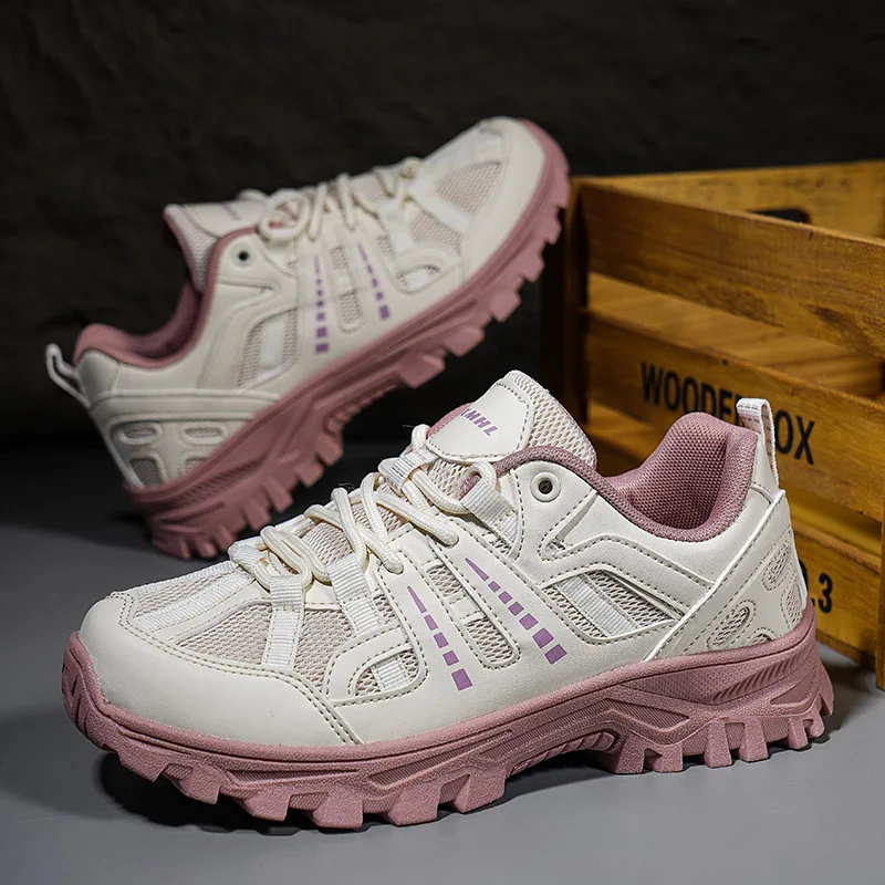 

Мужская походная обувь с дышащей сеткой, унисекс, легкие кроссовки для треккинга на открытом воздухе, новая противоскользящая прочная обувь для горной ходьбы