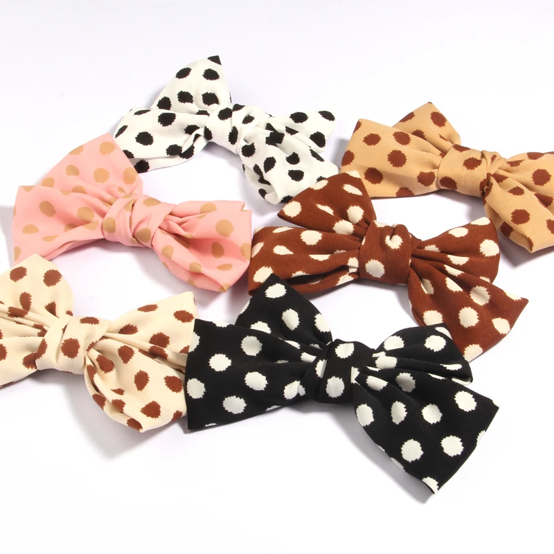 

50Pcs 4.8" 12cm Solid Cotton Hair Bows Hair Clips For Baby Girls Boutique Hairpins Barrettes Headwear Kids Hair Acesssories