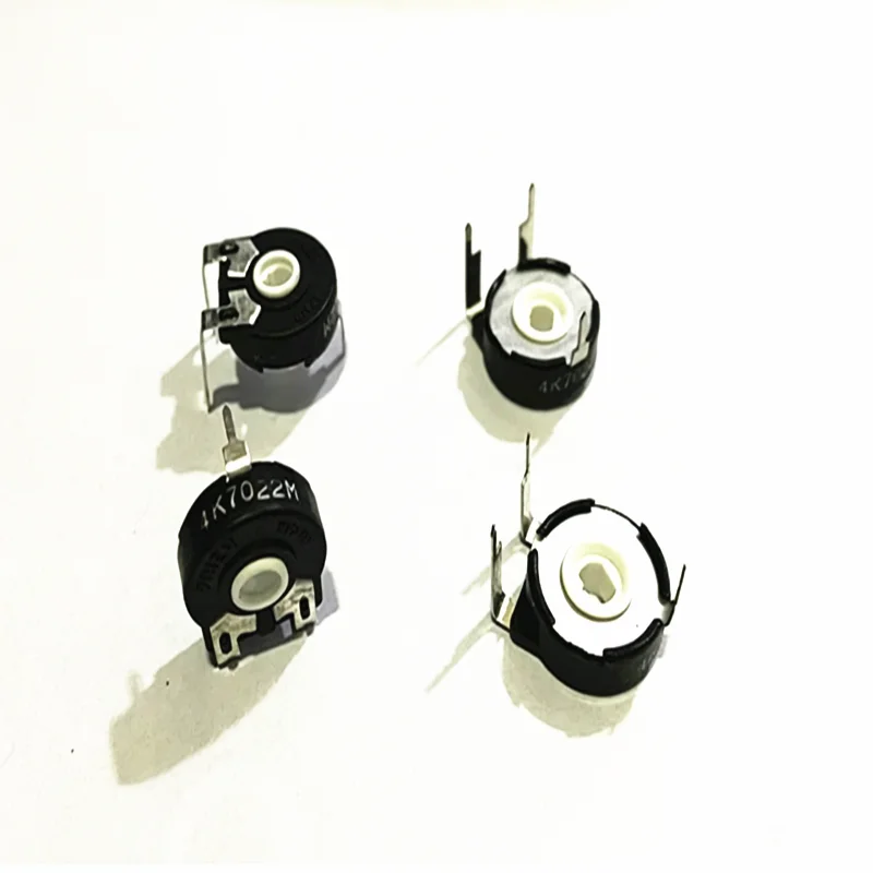 10 PCS Adjustable Potentiometer PT15-4.7K Horizontal Oval Hole Trimmer Potentiometer