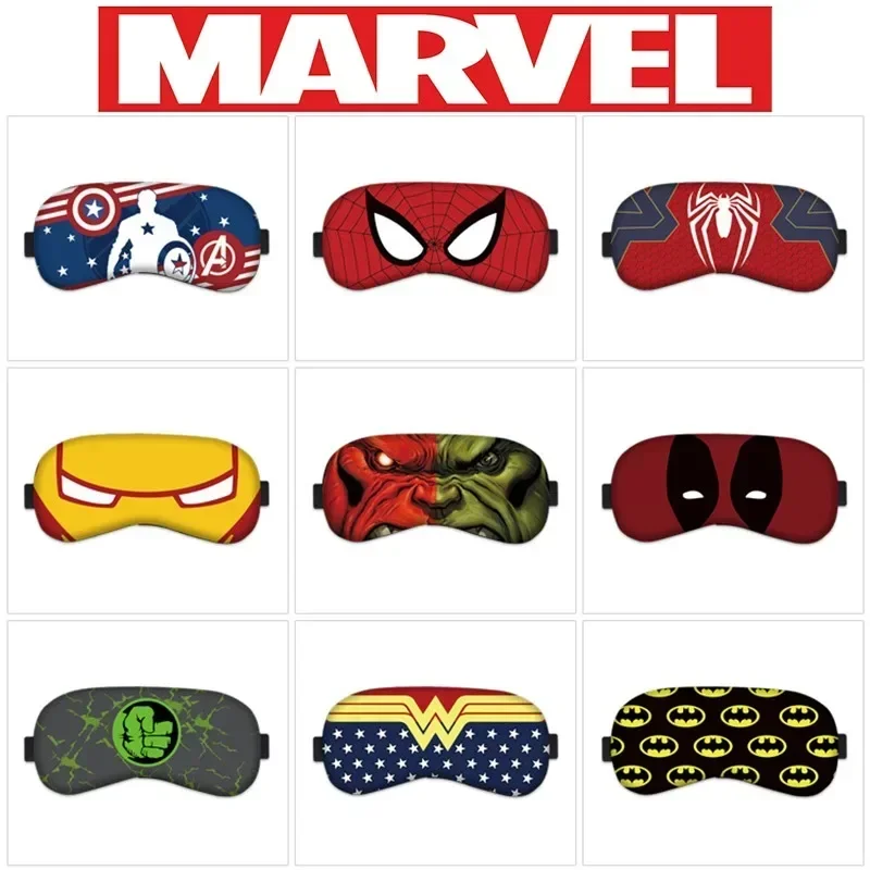 Marvel Blackout Eye Mask Super Heroes Around Eye Mask Superman Deadpool Iron Man Three-dimensional Breathable Sleeping Eye Masks