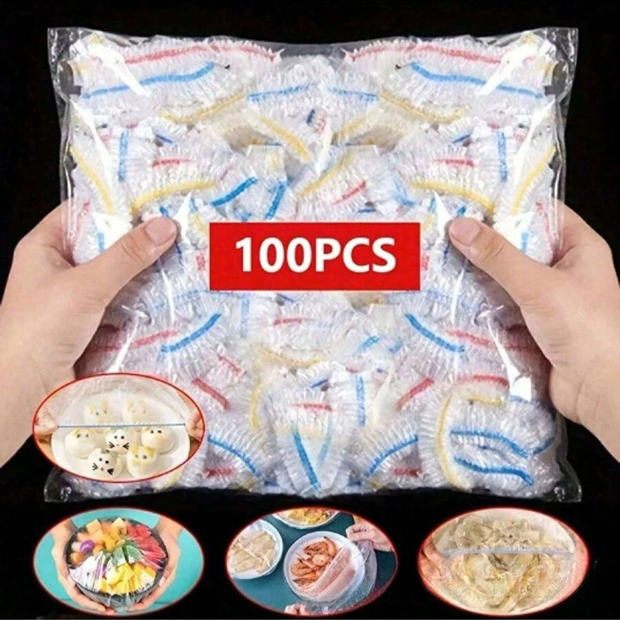 100 قطعة من طبقة التثبيت الملونة التي تستخدم لمرة واحدة، غطاء فم مرن بدرجة طعام المطبخ