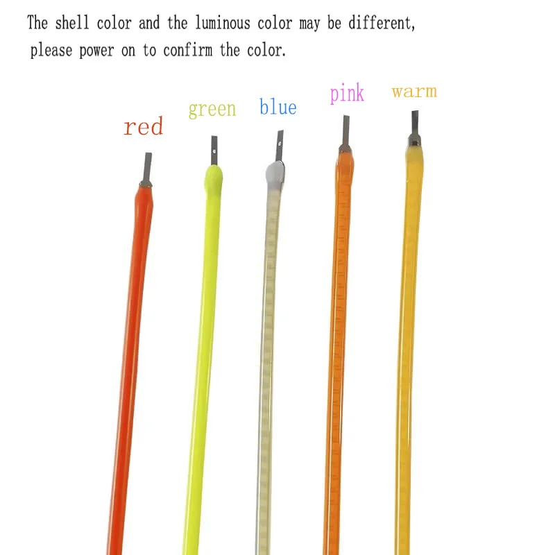 Flexible Filament Five Colors Edison Bulb Accessories Luminous Soft Filament Light Source 3v Led Filament Retro Light Source