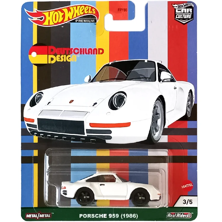 

HOT WHEELS PREMUIM 1:64 1986 Porsche 959 Collection of die cast alloy trolley model ornaments