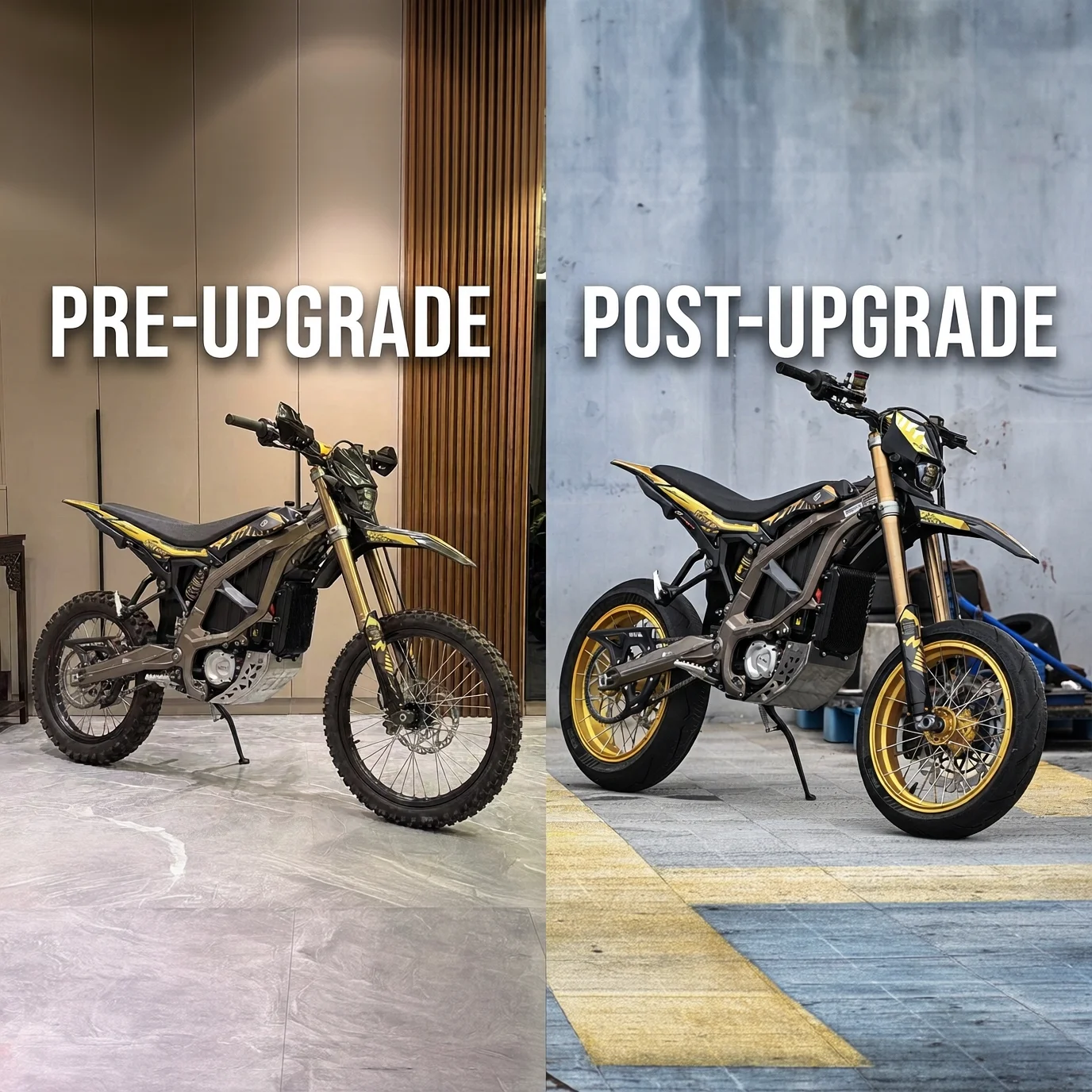 Ultra Bee Supermoto HEXO 17x3.0 Vacuum Aluminum Alloy Front Wheel Set for Sur Ron Ultra Bee Off-road Motorcycle High-Performance