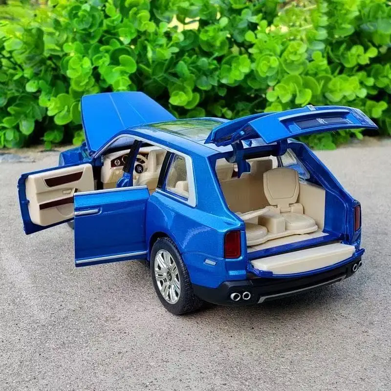 1:24 ロールスロイスカリナン Masory SUV 合金豪華な車モデルダイキャスト金属おもちゃの車モデルシミュレーション音と光子供のギフト