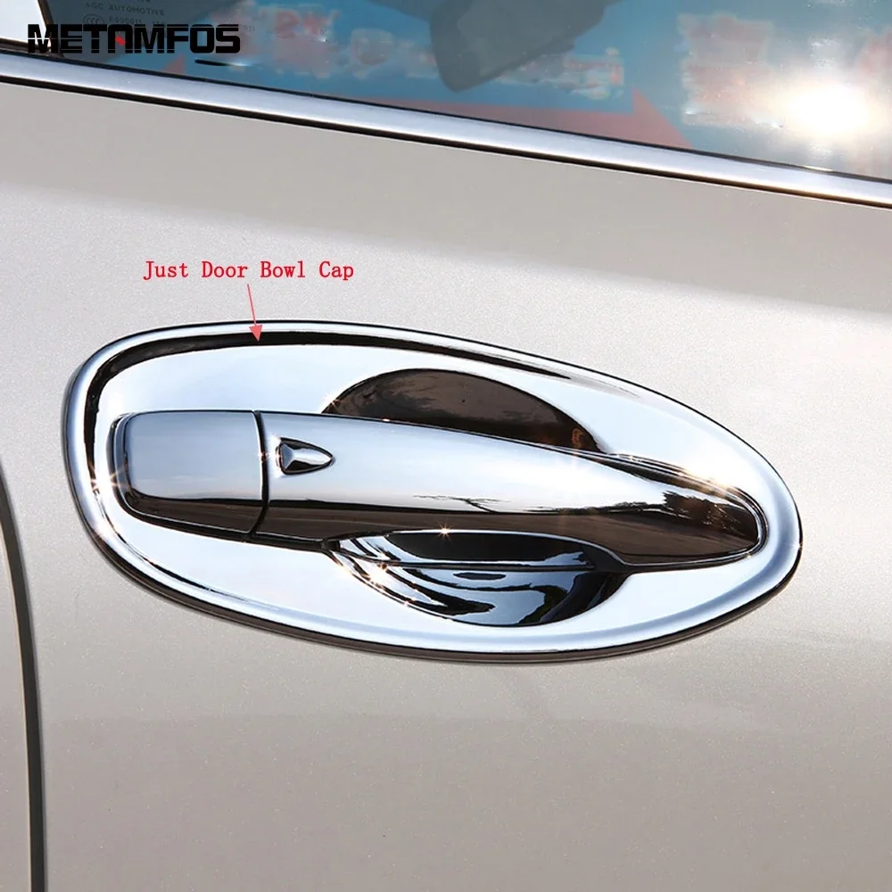 For Nissan X-trail Rogue T32 2014-2019 2020 Chrome Side Door Handle Bowl Cover Trim Protection Sticker Accessories Car Styling