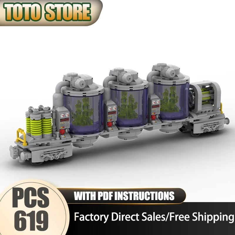 

Modular City Building Moc Building Bricks Crystal Energy Chamber Train Wagon Technology Modular Block Toy DIY Assembly Christmas