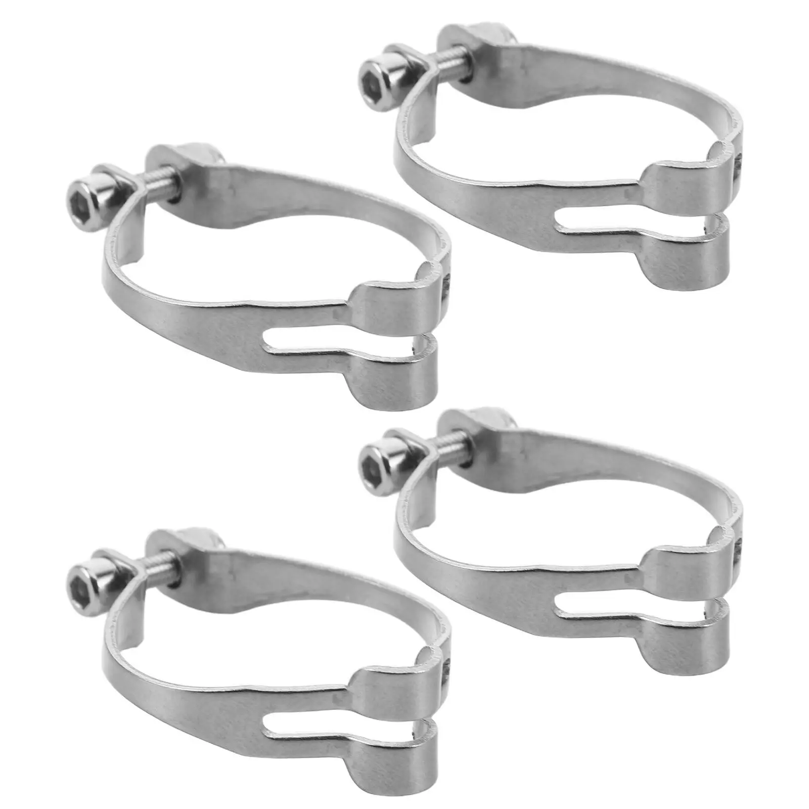 

4Pcs Adjustable Bike Cable Clamp Metal Cable Holder Cord Clip Brake Shift Housing Wire Guide Management Clip for Bicycle
