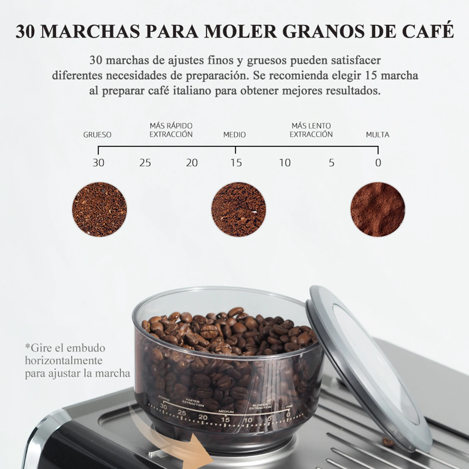 machine à café commercial – vue détaillée
