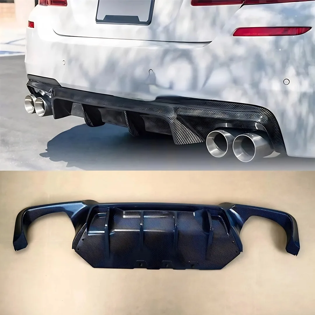 Rear Bumper Lip Diffuser Chin Air Dam For BMW 5 Series F10 F18 2010-2017 M-Sport PP Modification Tuning Accessories Body Kit