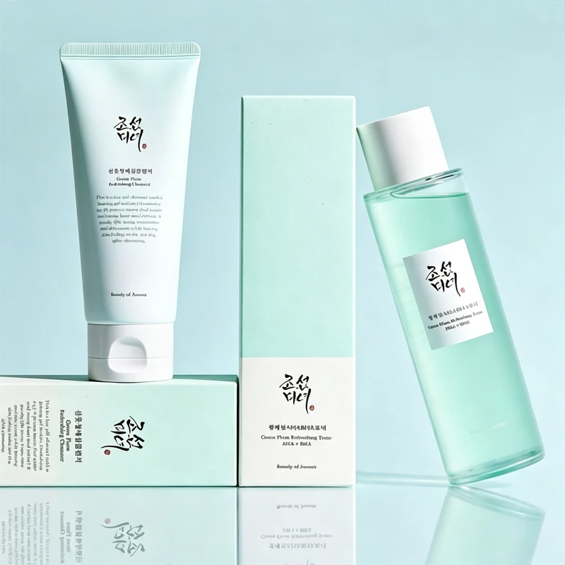 Limpiador Facial, Tónico y Esencia de Ciruela Verde Beauty of Joseon, Hidratante para el Cuidado de la Piel, SPF50+, Anti UV, Protector Solar Probiótico a Base de Arroz