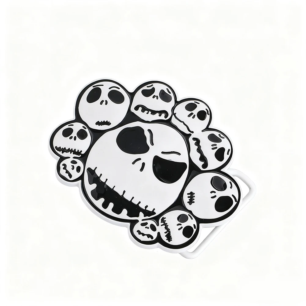 القوطية نمط الجمجمة تصميم حزام مشبك للنساء DIY حزام الملحقات فاسق الشارع الرجال الجينز مكونات المشبك