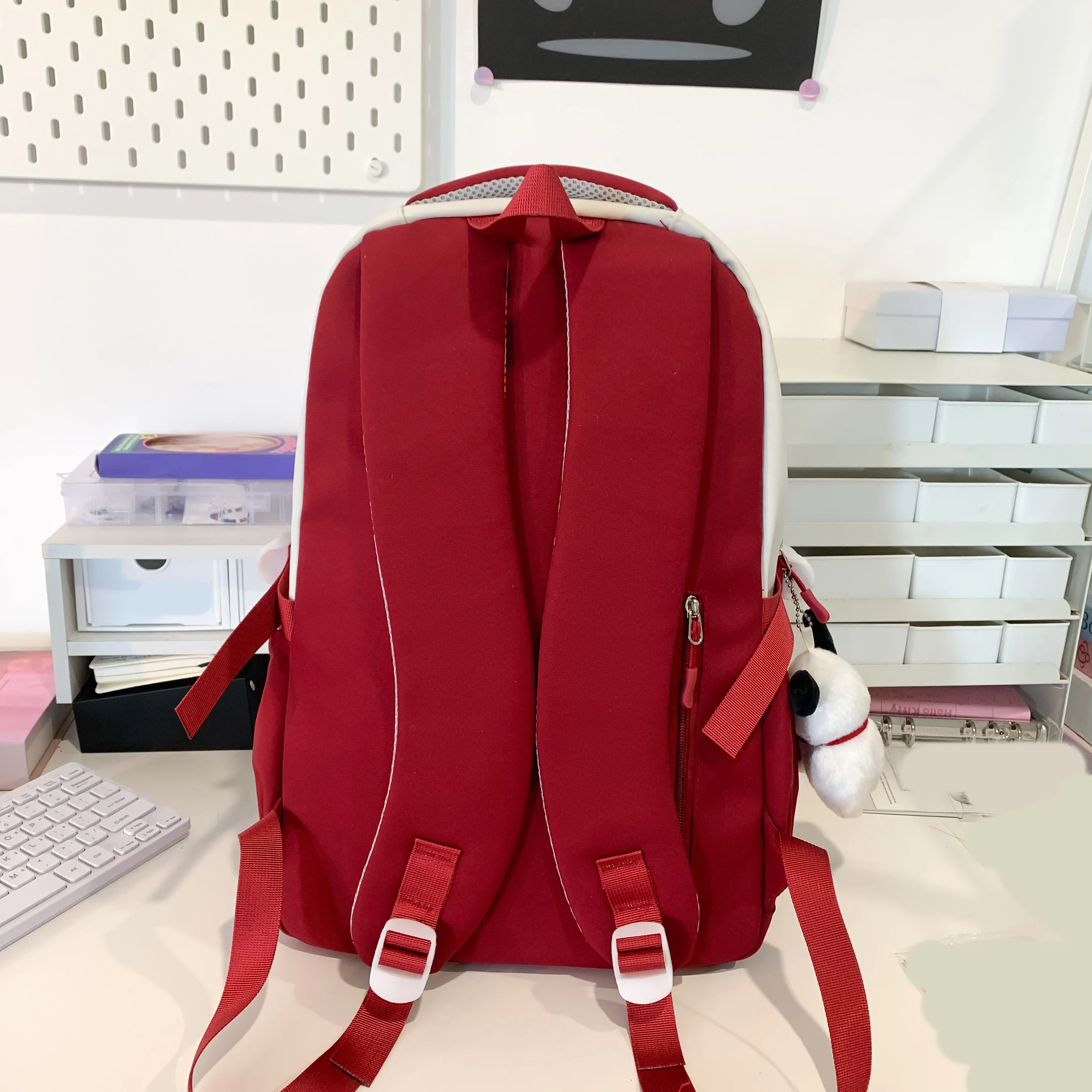 japanese style ins trendyy simple backpack fashion versatile contrasting color backpack female large capacity junior high school student school bag