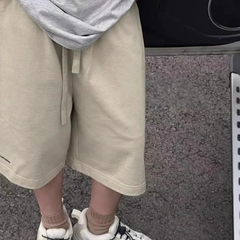 

2026 Boys‘ Korean Loose Fit Sweat Shorts, Summer Thin Casual Sport Bottoms for Toddlers Breathable New Arrival