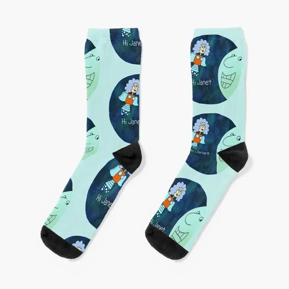 

Interplanet Janet - Hi Socks Non-slip luxury set sport Men Socks Women's