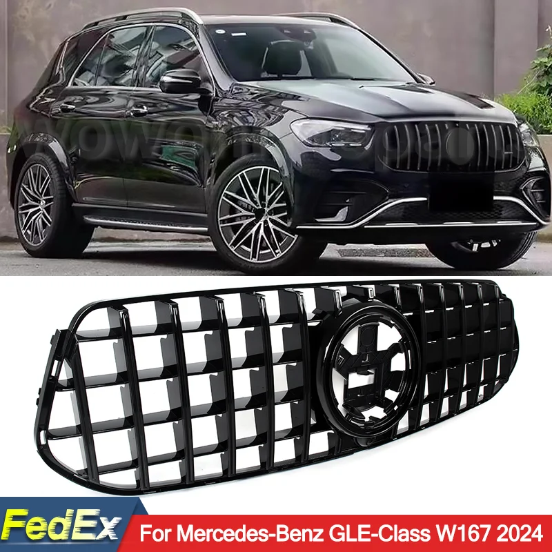 

Grill Replace For Mercedes-Benz GLE-Class W167 2024 GLE350 GLE450 GLE580 GLE53 GLE63 GT R Front Bumper Grille Grill Mesh 2024