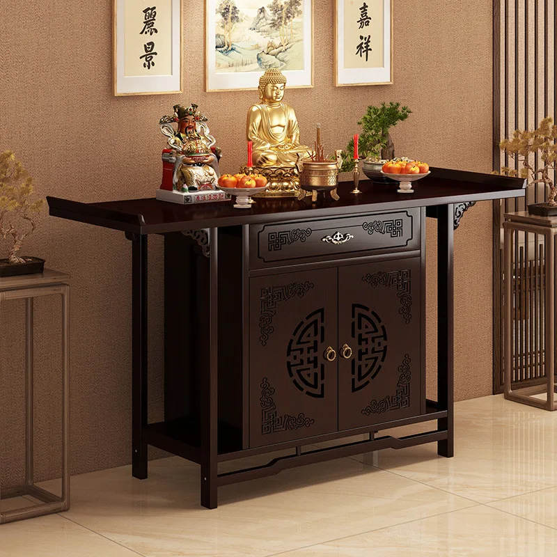 New Chinese table incense case entrance household entrance table end view  entrance cabinet middle hall  incense