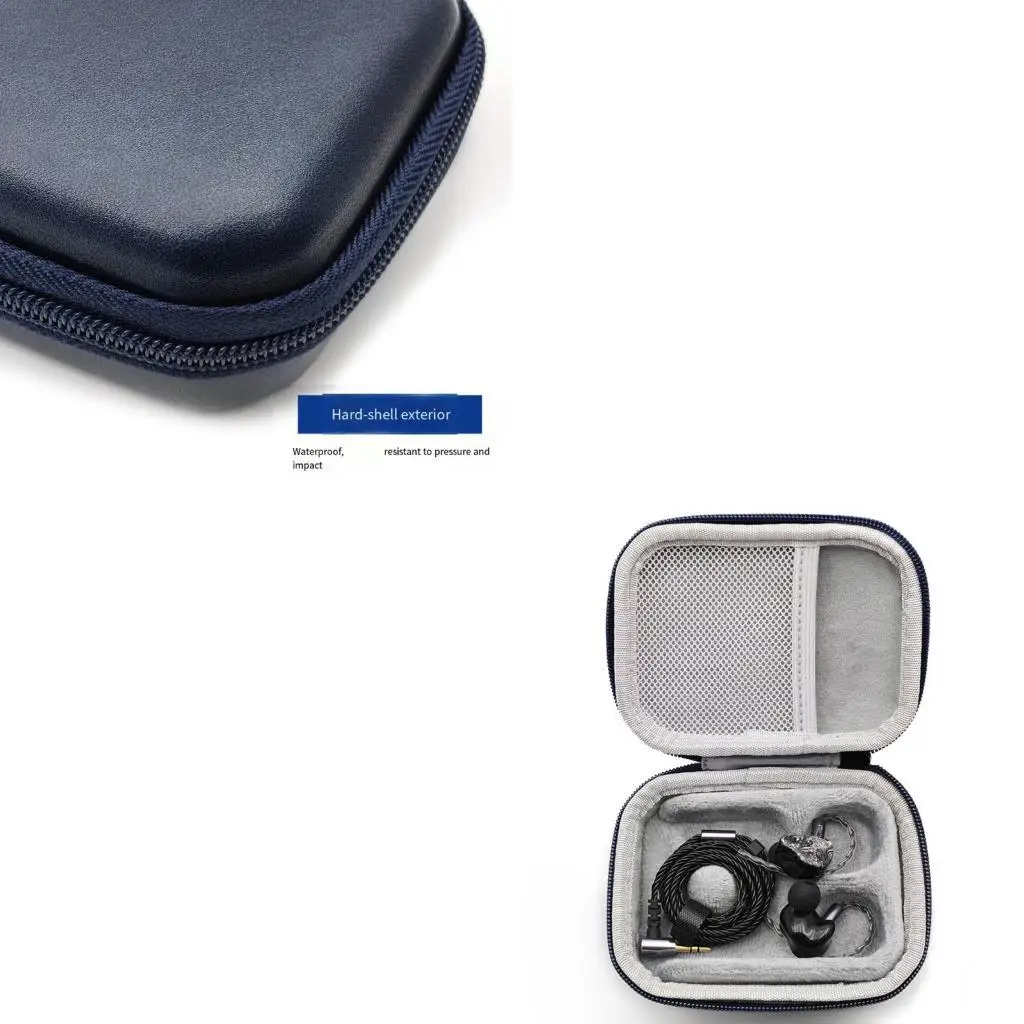 

R53C Легкий органайзер для звуковых аксессуаров HIFI с двумя слоями хранения и универсальным дизайном для большинства наушников