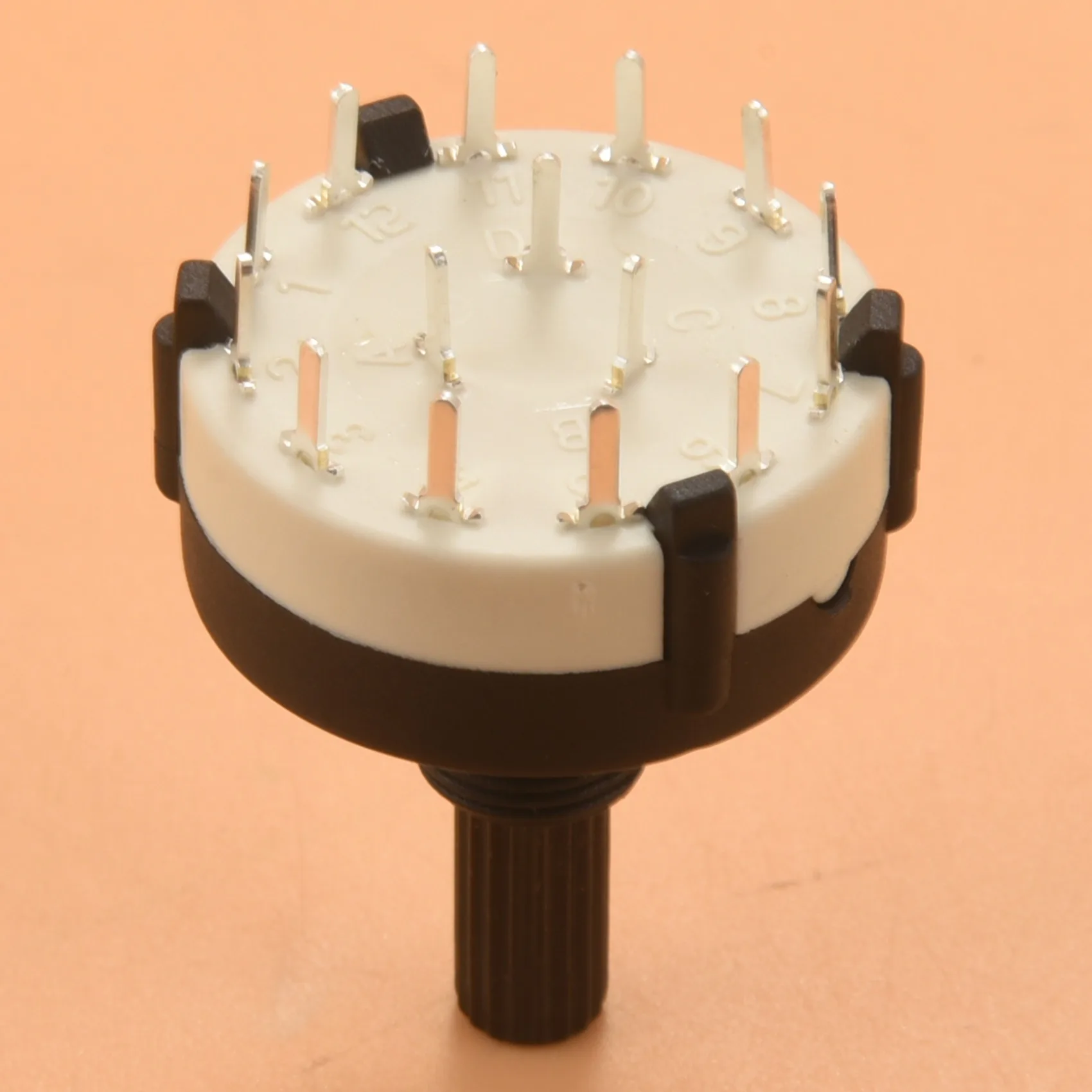 AMSC 3P4T 3-poliger 4-Positionen-Drehschalter mit Einzelwaferband und Knopf