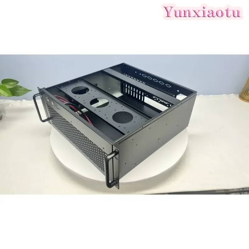 4U Server Chassis, EATX Mainboard 8-Slot Case, 360 Water Cooling Radiator for RTX4090 GPU, ATX PSU USB3.0