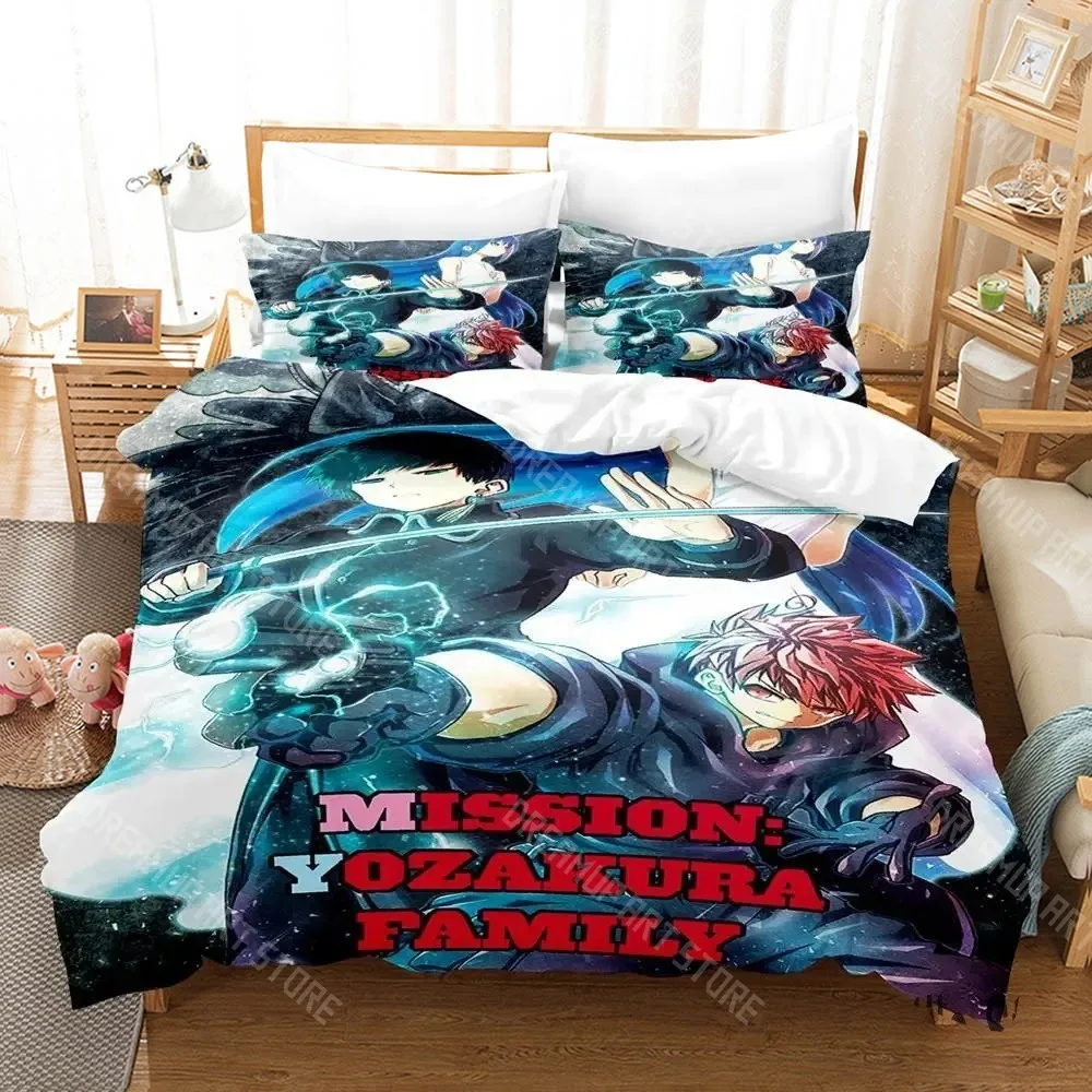 3D Printed Mission Yozakura Family Bedding Set for Boys Girls Duvet Cover Pillowcase Twin Queen King Full Single Double Sizes
