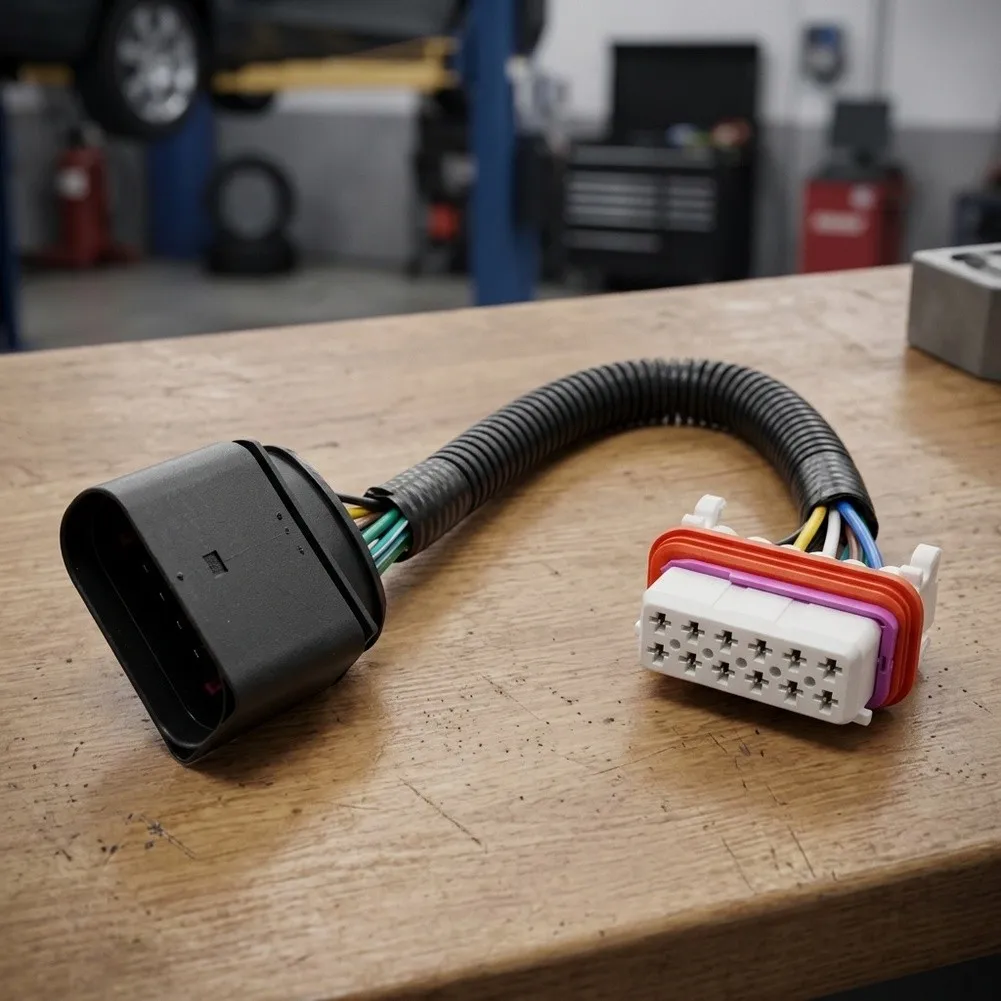 Auto Harness Repair Wiring Harness Adapter Damaged Harness Swap Practical Auto Tool Easy Install Design High Durability Build