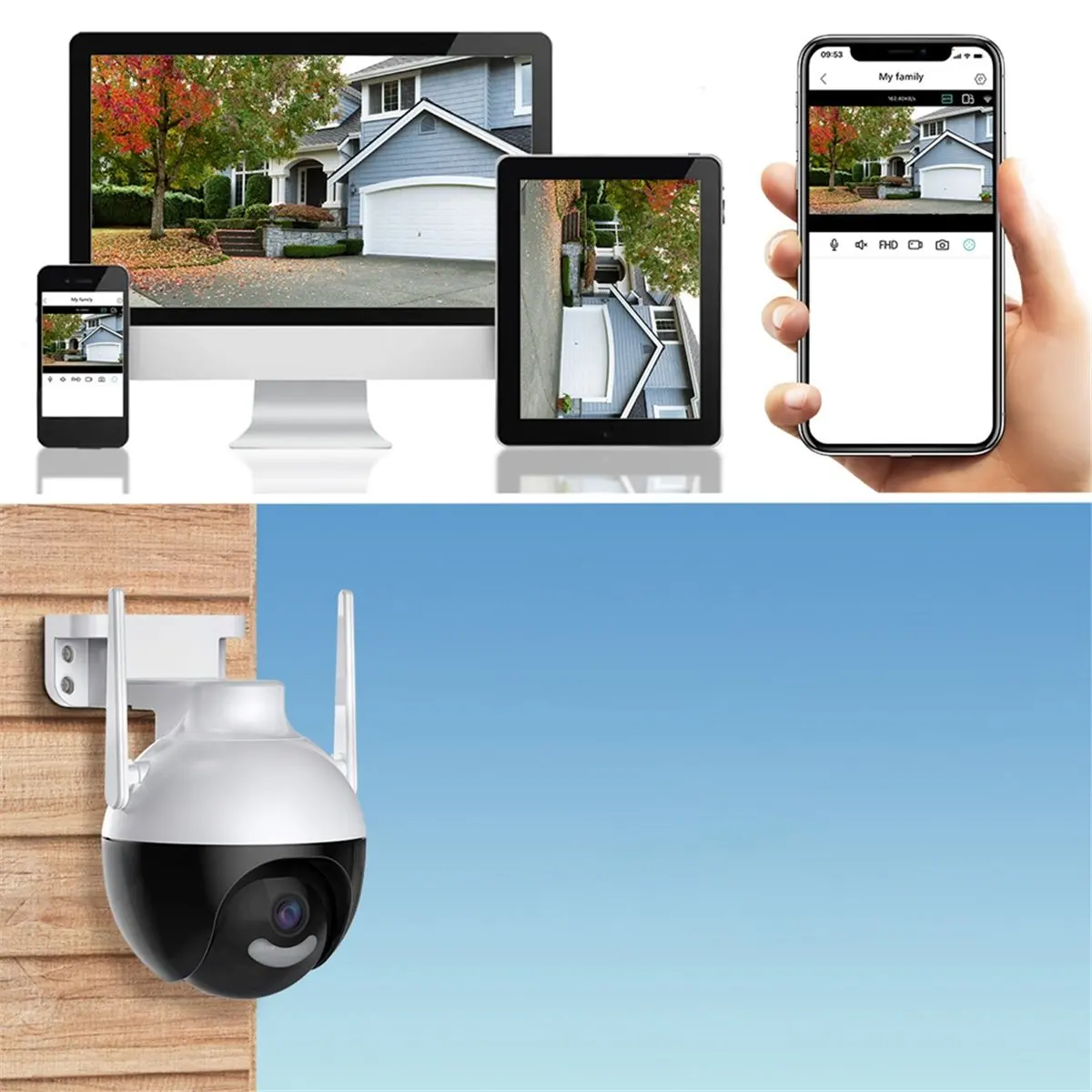 

4K 4MP PTZ автоматическое отслеживание IP Icsee Wi-Fi камера цветная домашняя безопасность аудио наружное видеонаблюдение вилка европейского стандарта