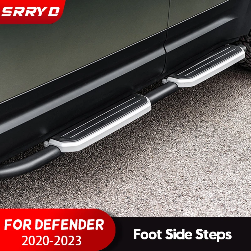 

For Land Rover Defender 90 110 2020 2021 2022 Newest Side Steps 2 4 Doors Running Board Exterior Accessories