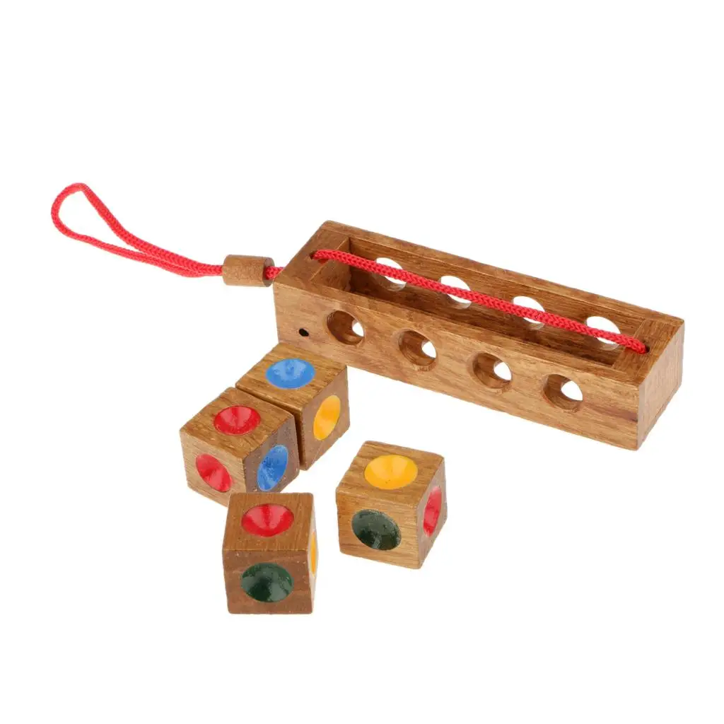 

3-6pack Wooden Crazy Four Puzzle Toy Traditional Game Family Home Play Kids Gift