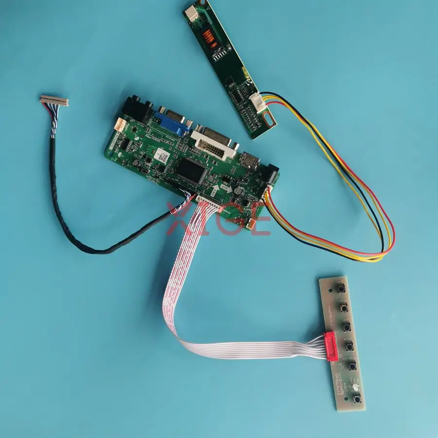 

For UB133X01 LP133X8 LP133X7 LP133X09 LCD Matrix Controller Drive Board Kit DIY 20Pin LVDS 1-CCFL VGA+DVI+HDMI 1024x768 1024*768