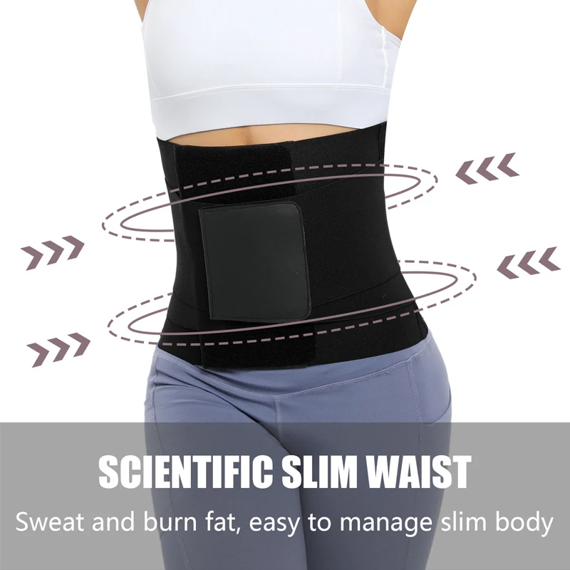 Waist Trainer Belt Waist Cincher Trimmer Belt Tummy Control Body Shaper with Triple Wrap Women Sauna Back Support Girdle Fajas