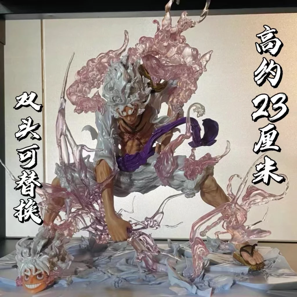 Figura de acción de One Piece Gear 5 Luffy de 23cm, Nika Joyboy, estatua de PVC, modelo de muñeca, colección de habitación, decoración, juguetes, regalos