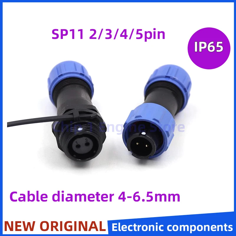 For WEIPU SP11 Male Plug Female Socket 2 3 4 5Pin SP1110/P SP1111/S Waterproof Connector Power Signal Charge Adapter IP67
