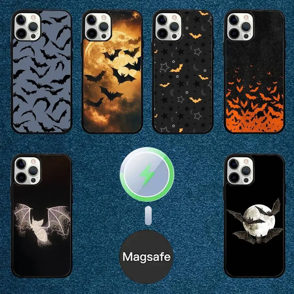 

Gothic Vampire Bat Phone Case For iPhone 16,15,14,13,12,11,Plus,Pro,Max Mini Magsafe Magnetic Wireless Charging