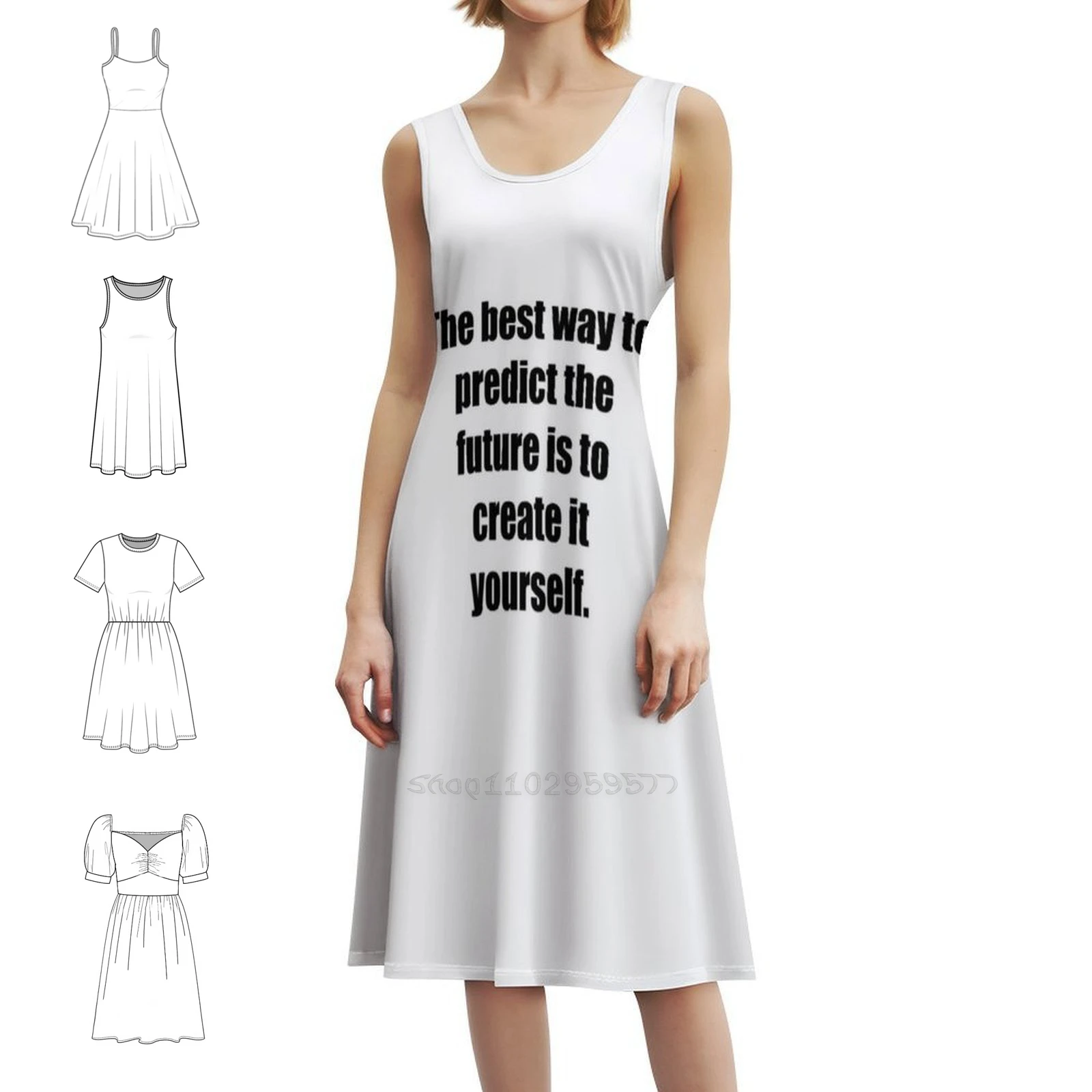 

Создайте свое будущее платье в корейском стиле для женщин. Элегантное повседневное платье для вечеринки или повседневной носки. Создайте свое будущее успеха.