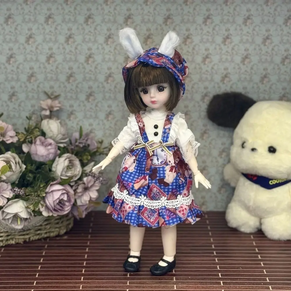 Mini bonecas com roupas 30cm boneca bjd vestir-se 1/6 bjd articulações removíveis boneca 30cm colorido 1/6 bonecas bjd presentes das meninas