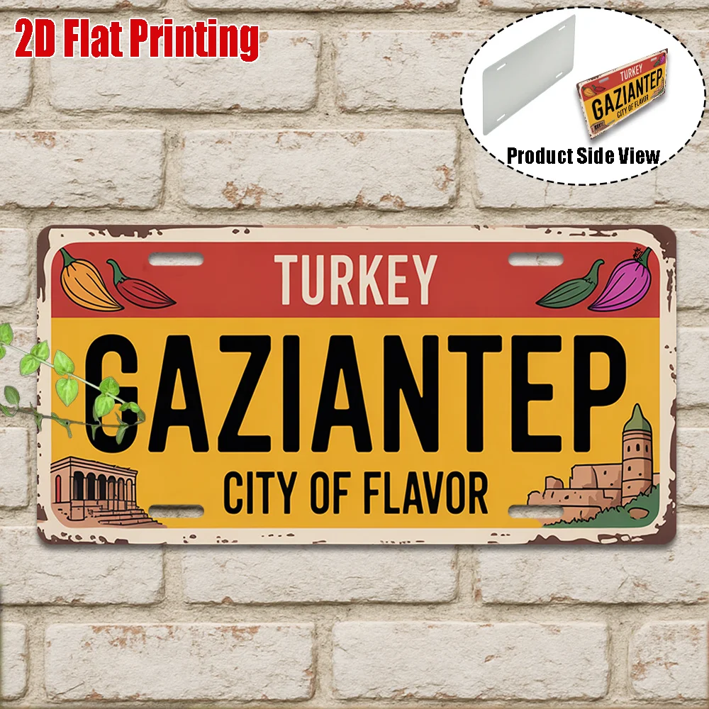 2D Flat, 2D Graphic Design, [2D Graphic] 2D Graphic Printing, One Piece, Vintage Metal Sign, Decorative Only, Outdoor Plaque and