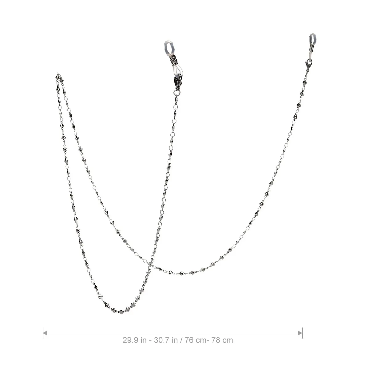 

Glasses Chain Eyeglass Holder Stainless Steel Necklace Silver Color Simple Fashion Anti Fading Suitable Sports Outdoor