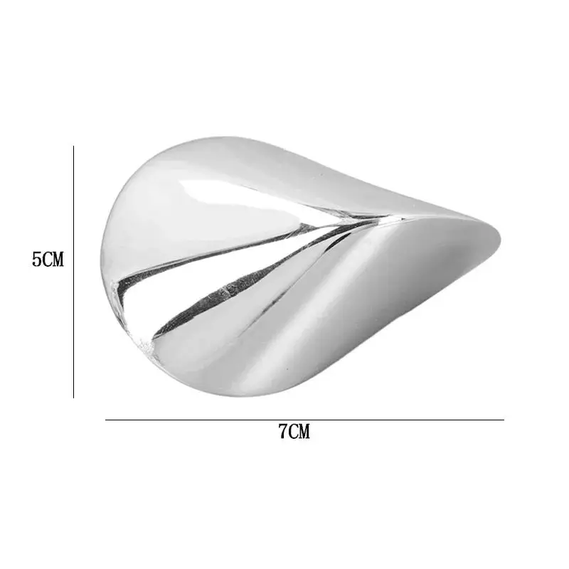Stainless Steel Oloid Geometric Fidget Streamline Twisted Toy Hypnotic Rolling Motion Smooth Silent Desktop Anxiety Relief Gift