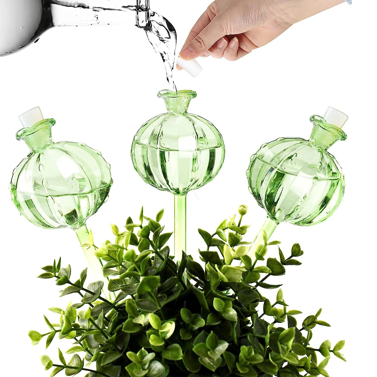 

Self Watering Planter Insert Flower Watering Devices Glass Bulbs Garden Succulent Plants Protection Spring Home Supplies