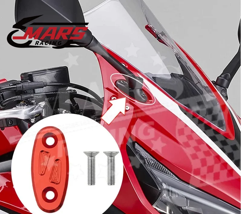 

Motorcycle accessories rearview mirror hole decorative cover windshield hole decorative cover for HONDA CBR650R CBR650F CBR500R